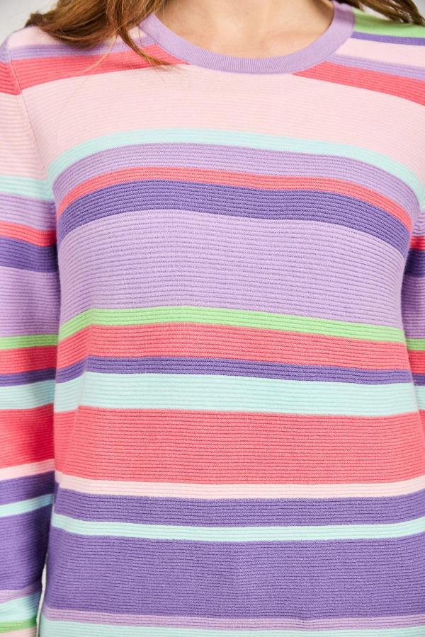 Mudflower Multi Stripe Knit Jumper