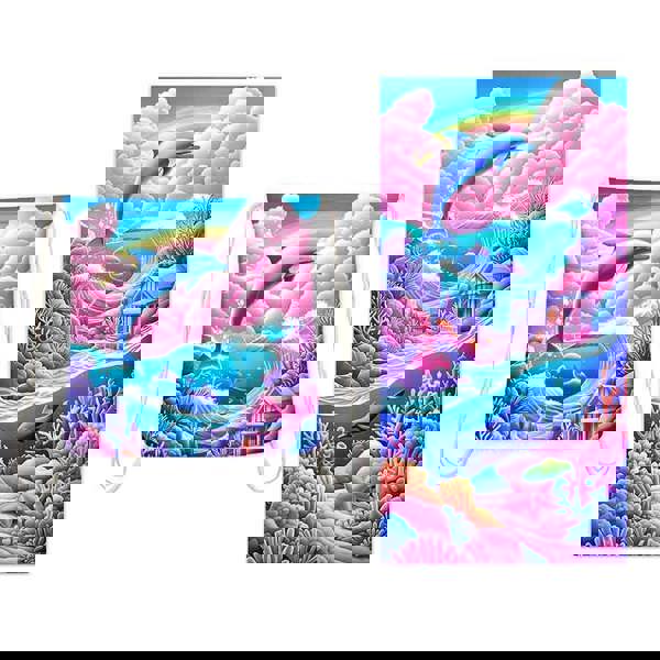 Leaper 2-in-1 Foldable Printed Bath Towel Backpack