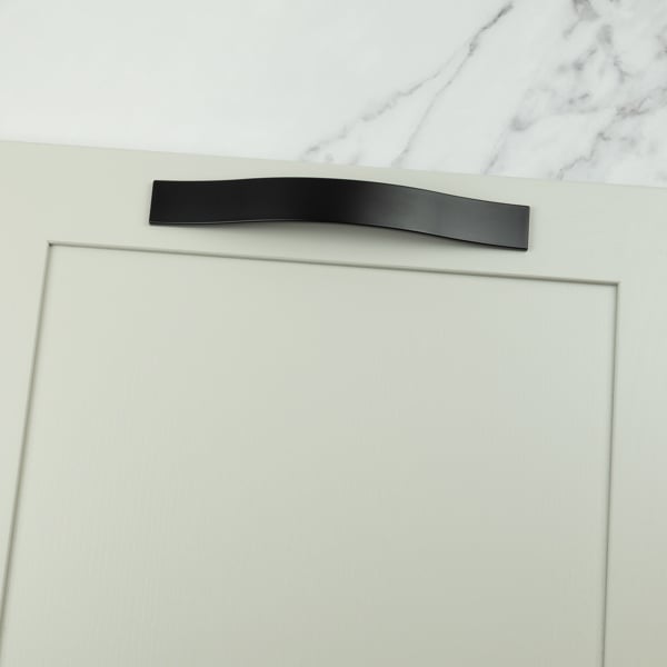 Handle & Home 160mm Matt Black Strap Handle