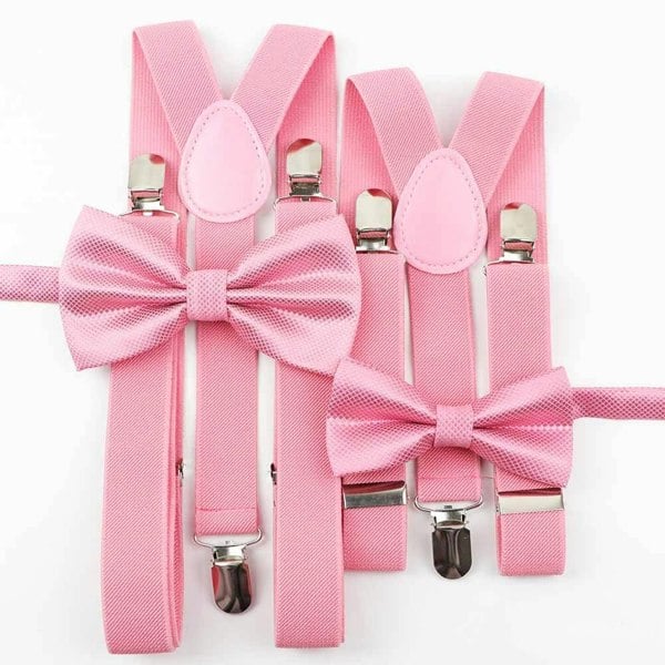 Baby Pink Bracers and Bow Tie Sets