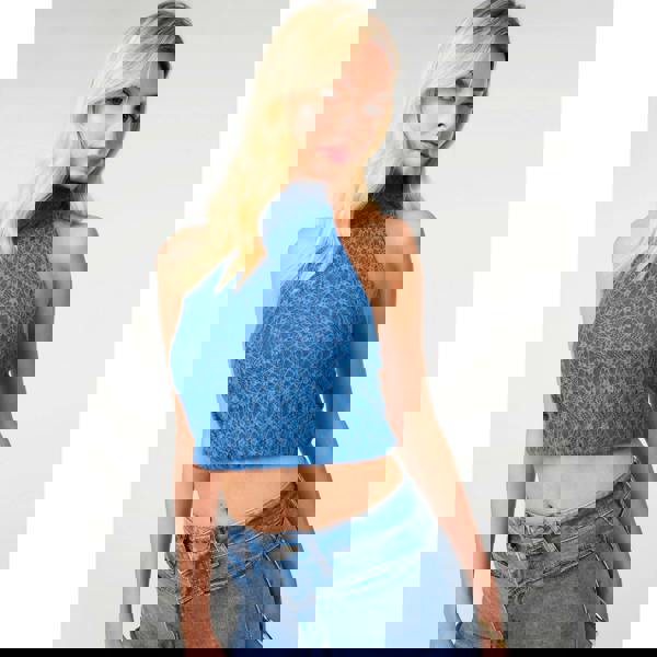 Pink Vanilla Lace Halter Neck Top