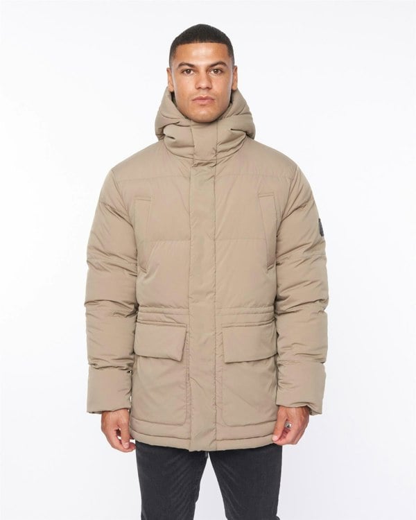 Duck and Cover Fletchley Puffer Jacket Beige