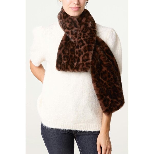 Blue Vanilla Faux Fur Scarf