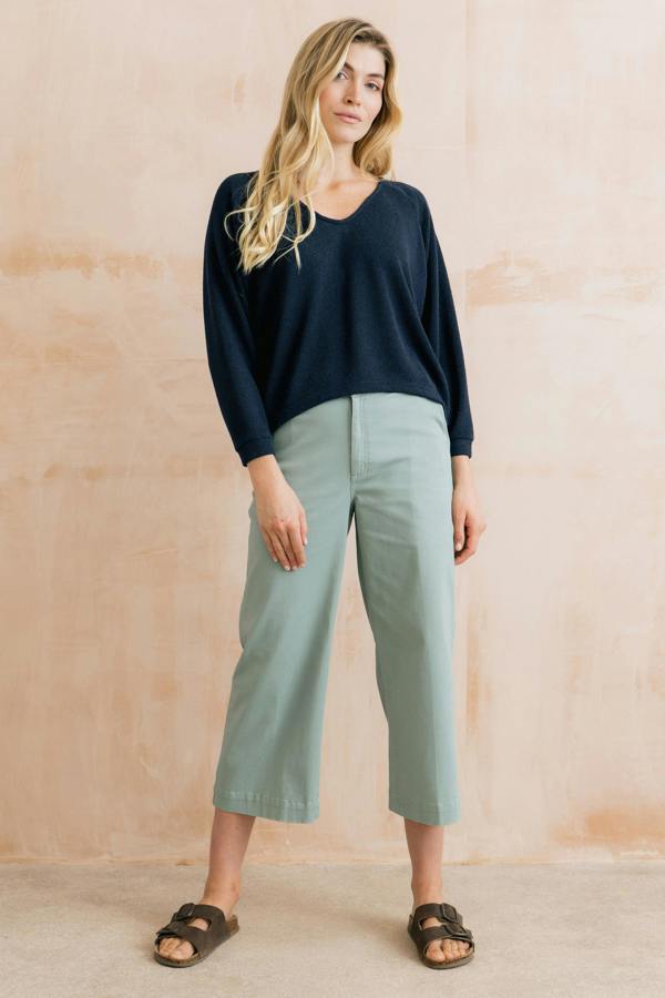 Lily & Me Rewilding Batwing Jumper Navy