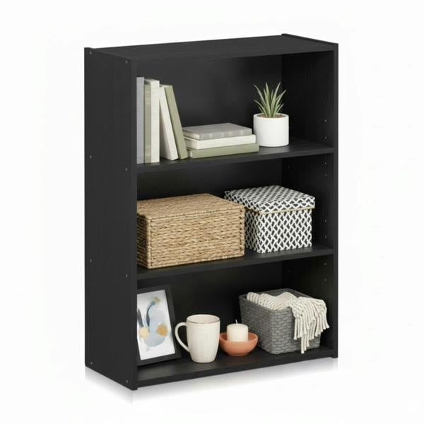 WALPLUS Pasir 3-Tier Open Shelf, Americano | Luxury Wall Decor for Living Room & Bedroom