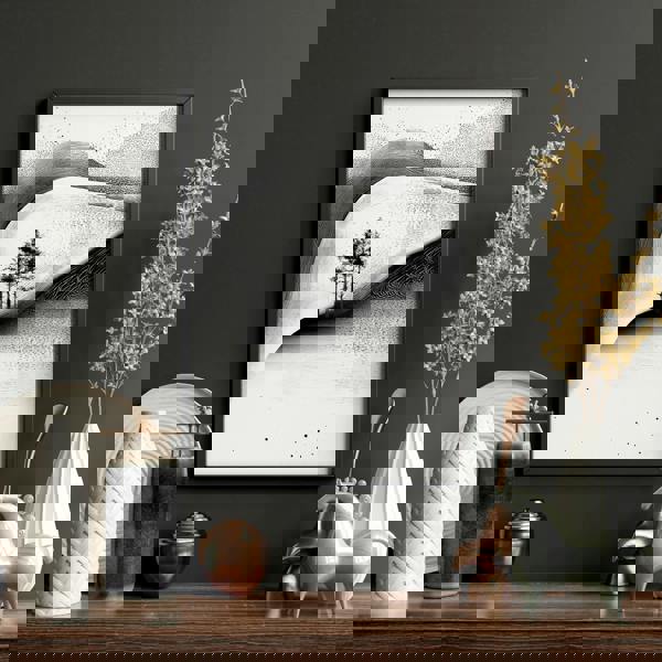 Modern Wall Art Living Room | Set of 3 Asian Inspired Wall art Prints