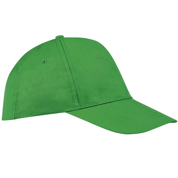 SOLS Unisex Buzz 5 Panel Baseball Cap - Kelly Green
