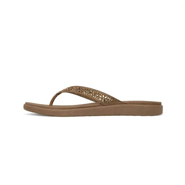 Skechers MEDITATION LUXE - SUNNY GLOW Toe-Post Sandals in White