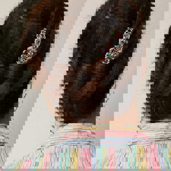 heart hair clip multi coloured