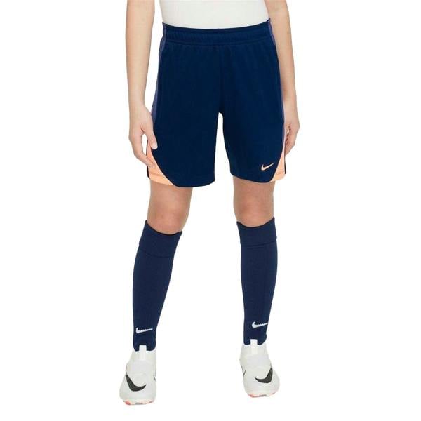 Nike Childrens/Kids Strike Football Shorts - Navy/Orange - 