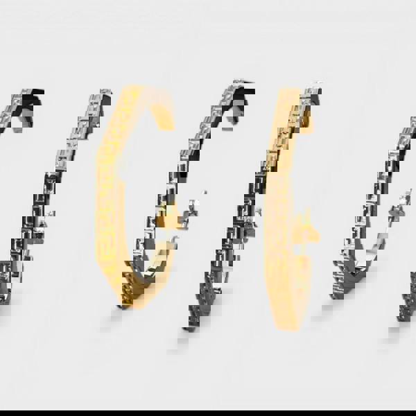 Versace Hex Greca Earrings Gold