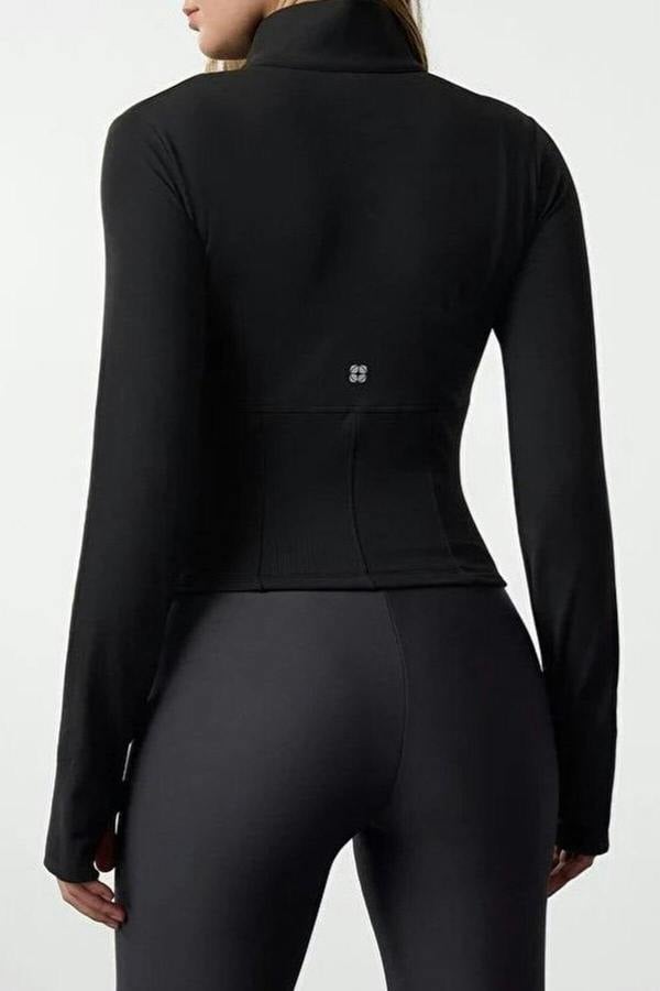 WOVCOR Thumbhole Knitted Sports Jacket