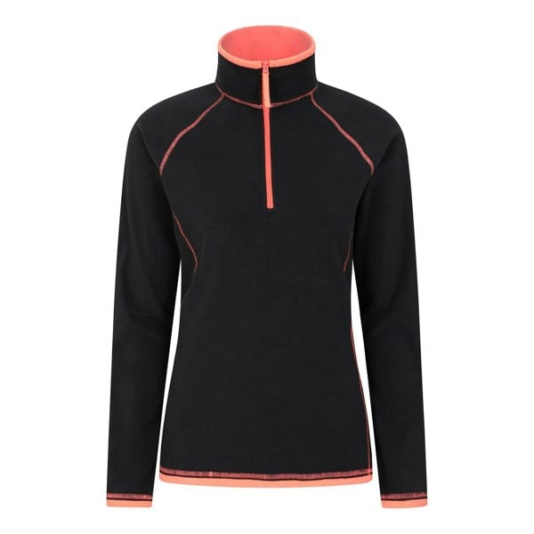 Mountain Warehouse Women's Montana Half Zip Fleece Top - Jet Black