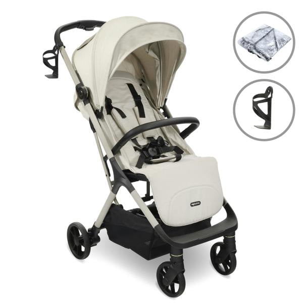 My Babiie MBX7 Plus Auto-Fold Compact Stroller - Ivory