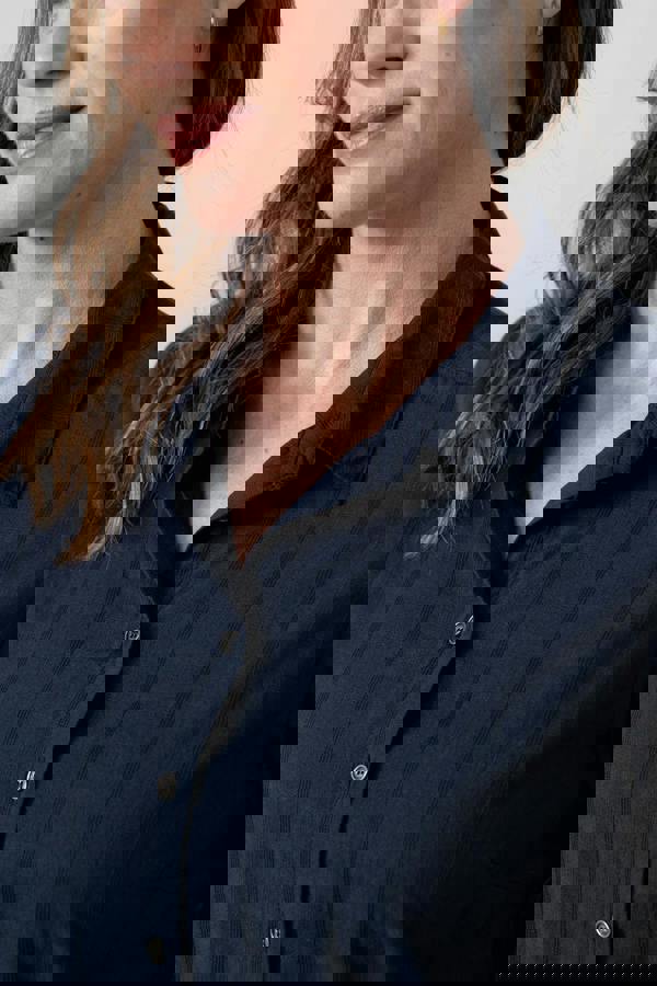 Lily & Me Patsy Organic Cotton Check Shirt Navy