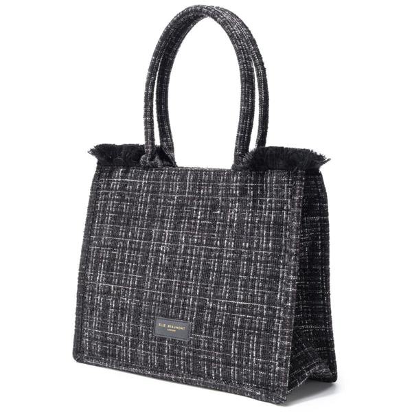 Elie Beaumont Fabric Tote - Black Checks