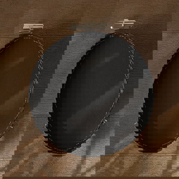 Willis Round Side Table, Movable Trolly, Black-Rit Concept-Rit Concept