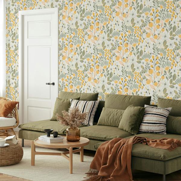 Erismann Jardin Poetry Floral Wallpaper