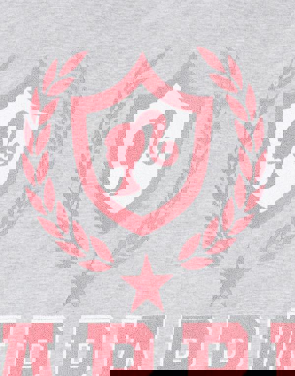 Barbie Womens Grey Collegiate Logo Hoodie