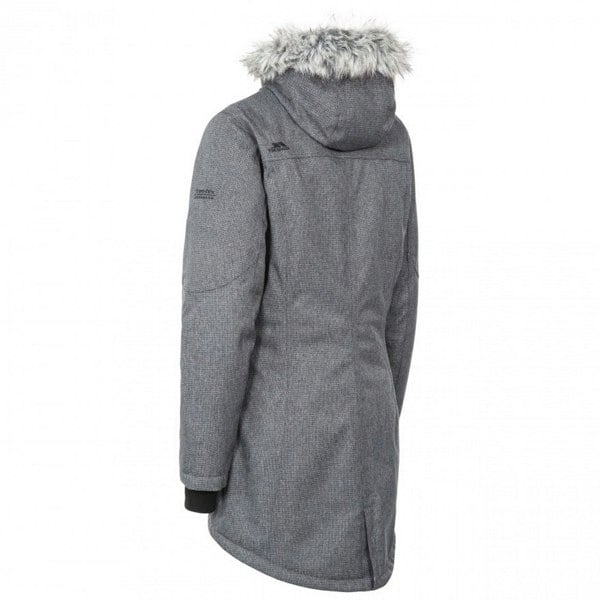 Trespass Women's Thundery Waterproof Jacket - Black/Silver Grey