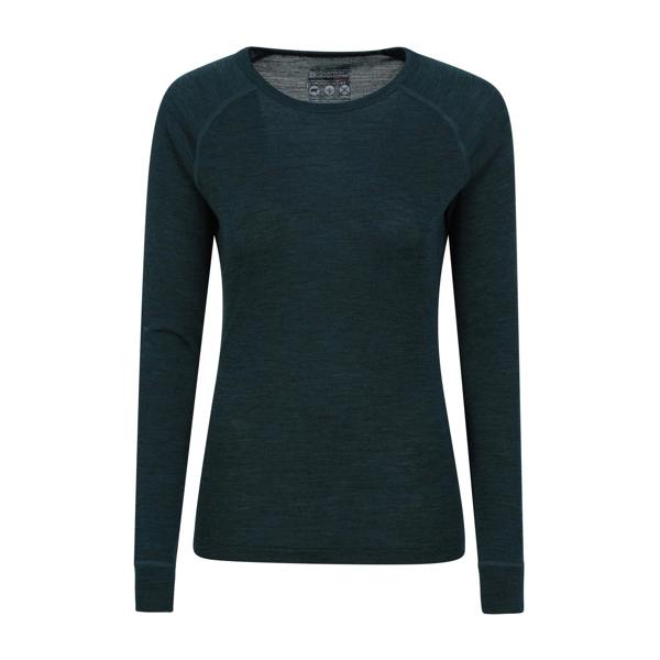 Mountain Warehouse Womens/Ladies Merino II Thermal Top - Teal - 