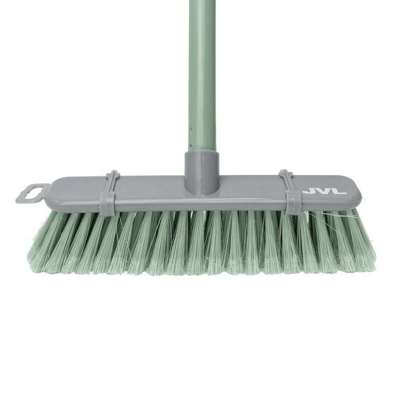 JVL Angled Sweeping Brush With Soft Bristles - Green