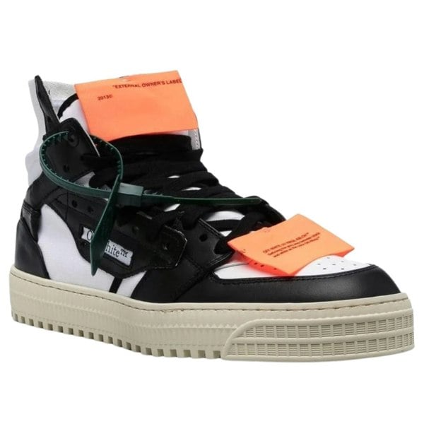 Off-White Off Court 3.0 Leather High Tops - Black