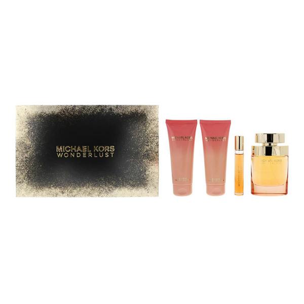 Michael Kors Wonderlust 4 Piece Gift Set: Eau de Parfum 100ml - Eau de Parfum 10ml - Body Lotion 100ml - Shower Gel 100ml