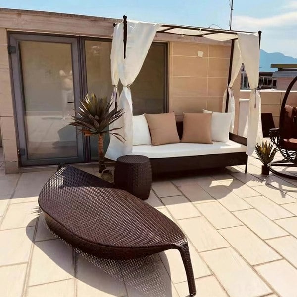 Rit Concept Escobar Garden Outdoor Sun Lounger, Rattan