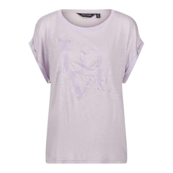 Regatta Womens/Ladies Graphic Print Boyfriend T-Shirt - Pastel Lilac - 