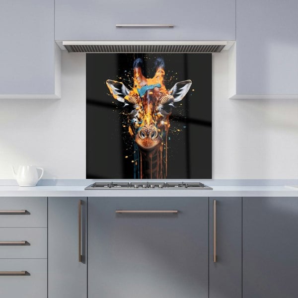 Warren Reed - Designer Giraffe Face Splashart Kitchen Splashback