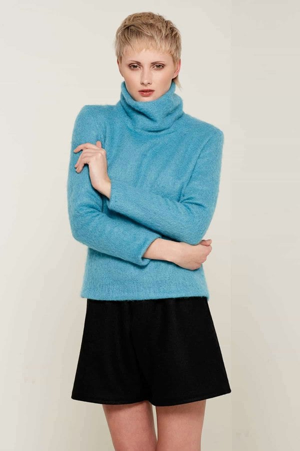 Bo Carter Edith Roll Kneck Jumper - Jade