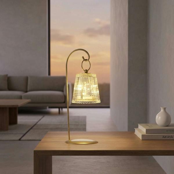 Garden Greatness Curved Luna Hook LED Table Lamp