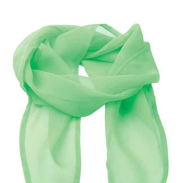 Premier Unisex Adult Colours Chiffon Scarf - Apple Green