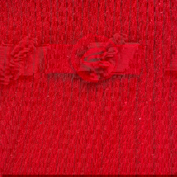 Self Portrait Girls Ribbed Knit Skirt in Red