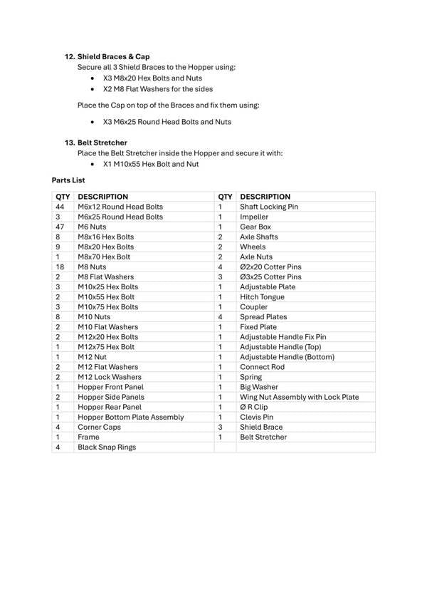 Tow Behind Fertiliser Seed Spreader 350lb 190L
