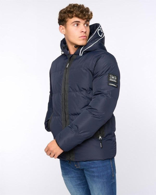 Crosshatch Sandbox Hooded Jacket Navy