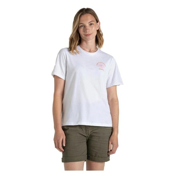 Craghoppers Womens/Ladies Malibo Daisy Performance T-Shirt - White - 