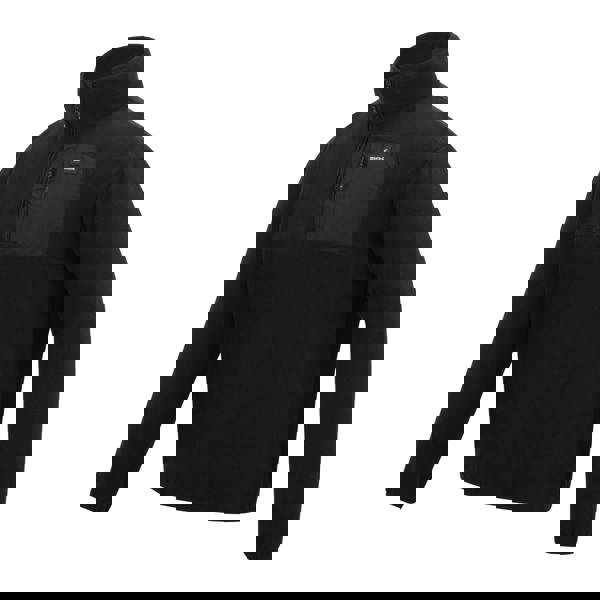 Regatta Mens Frankie Half Zip Fleece Top - Black/Black - 