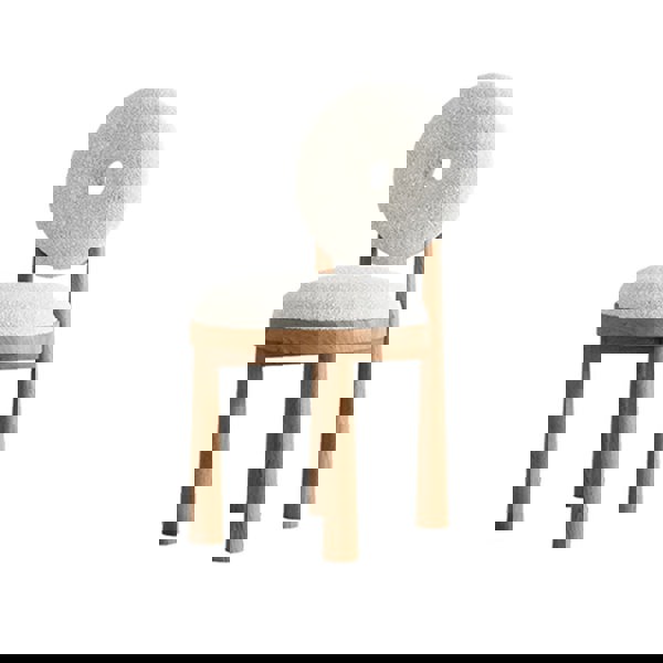 Evelyn Donut Dining Chair, Boucle-Weilai Concept-Weilai Concept