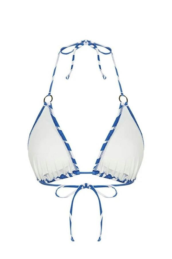 WOVCOR Triangle-Shaped Bikini Top with Accessories