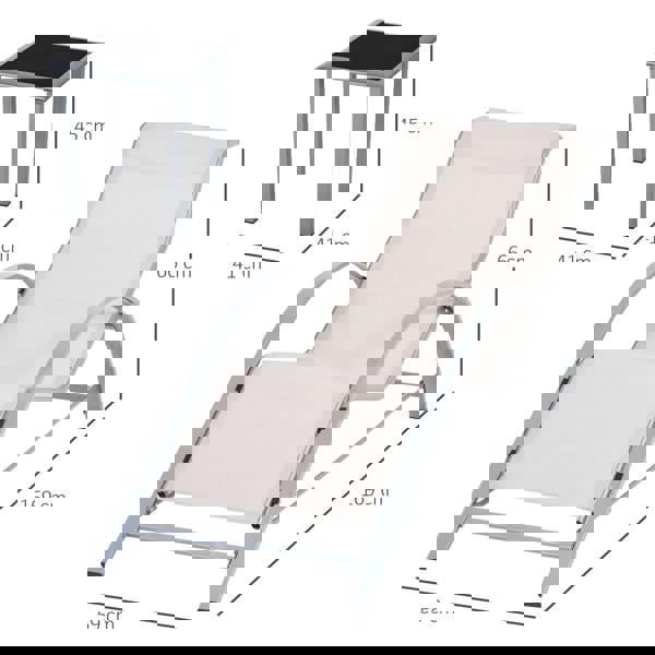 Outdoor Lounge Chair Set