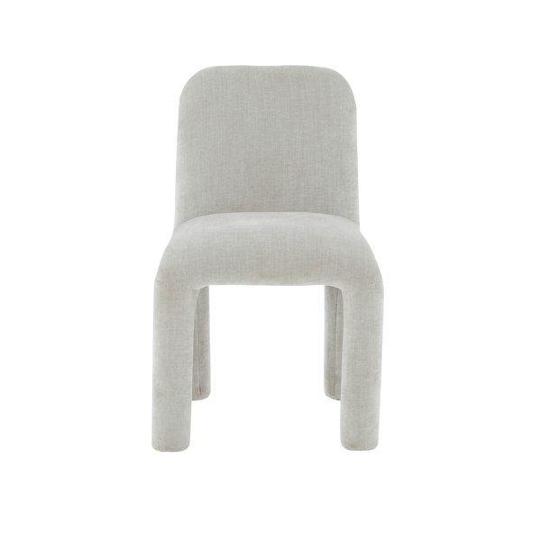 Furniture Edit Georgia Light Grey Chenille Dining Chair