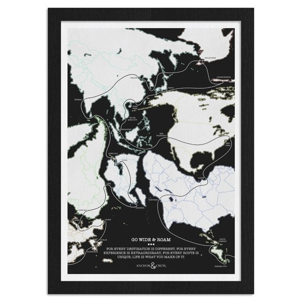 Anchor & Crew Go Wide And Roam Archival Giclée Paper A3 Wall Print