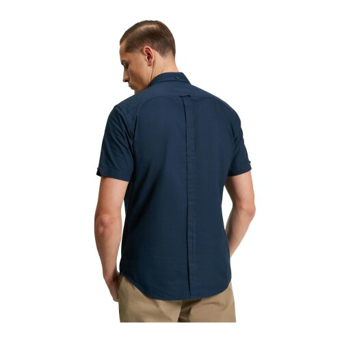 Ben Sherman Mens Signature Oxford Short-Sleeved Shirt - Dark Navy