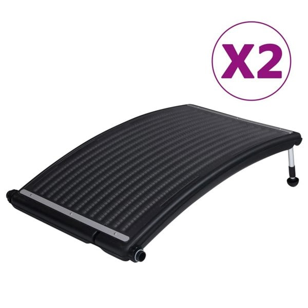Berkfield Curved Pool Solar Heating Panels 2 pcs 110x65 cm