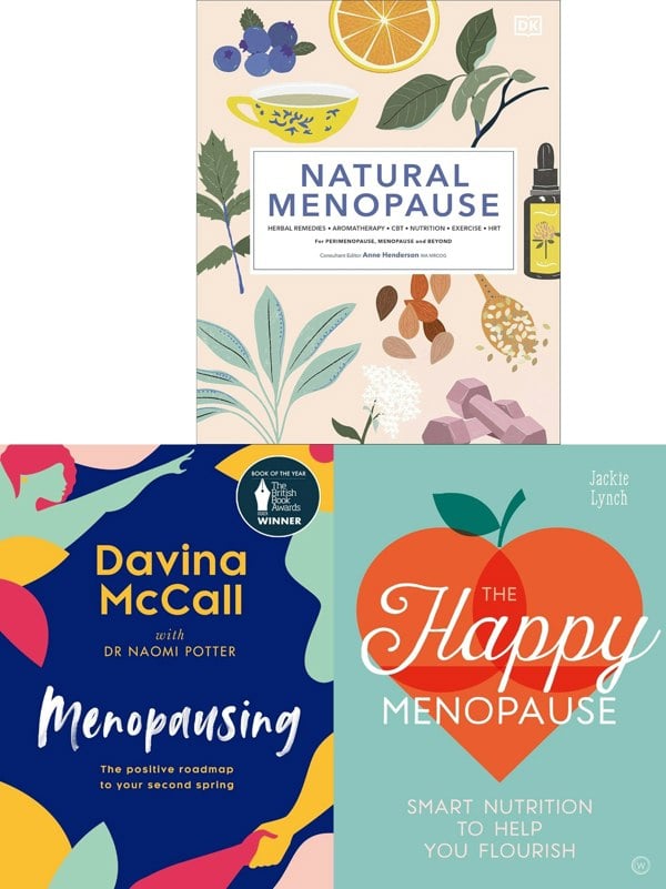 Natural Menopause (HB), Menopausing (HB), The Happy Menopause 3 Books collection Set