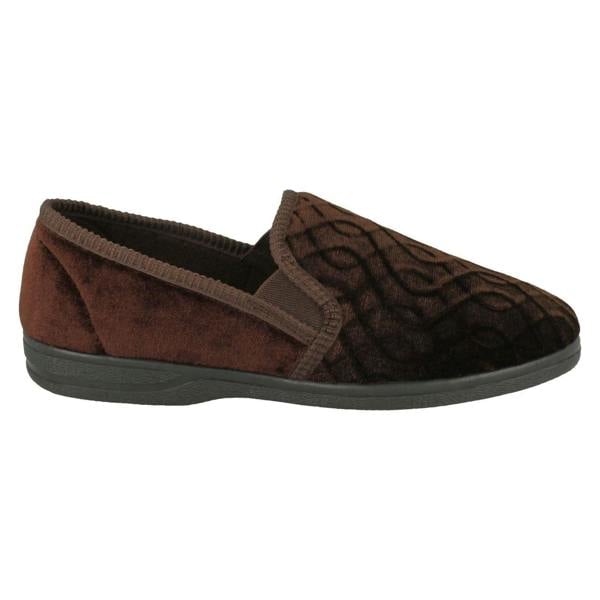 Mens Slippers Pattern Detailed Full Slipper Leo