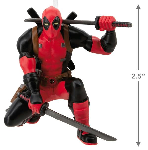 Marvel - Deadpool with Katana Swords Christmas Tree Ornament