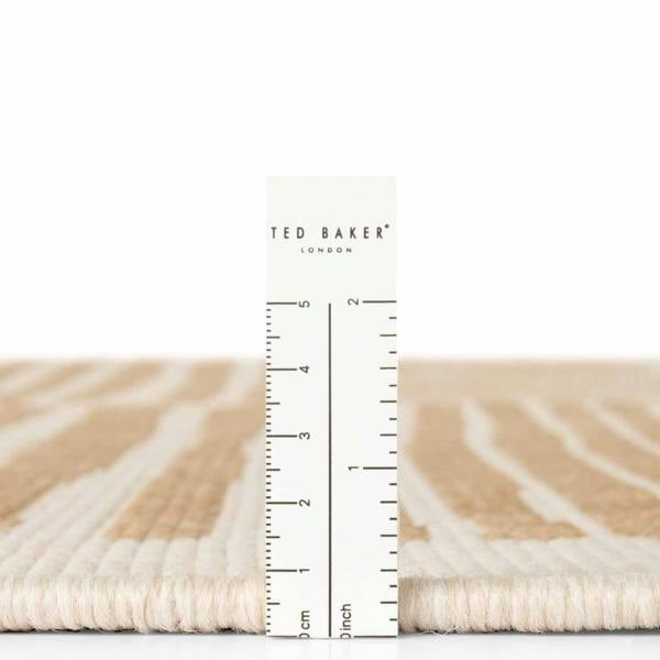 Ted Baker London rug with a ruler for scale on a white background